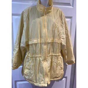 Northern Sun Ladies Spring Fall Jacket Yellow Size XL Made In Canada Vintage